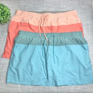 Columbia nylon skort bundle, elasticized waist